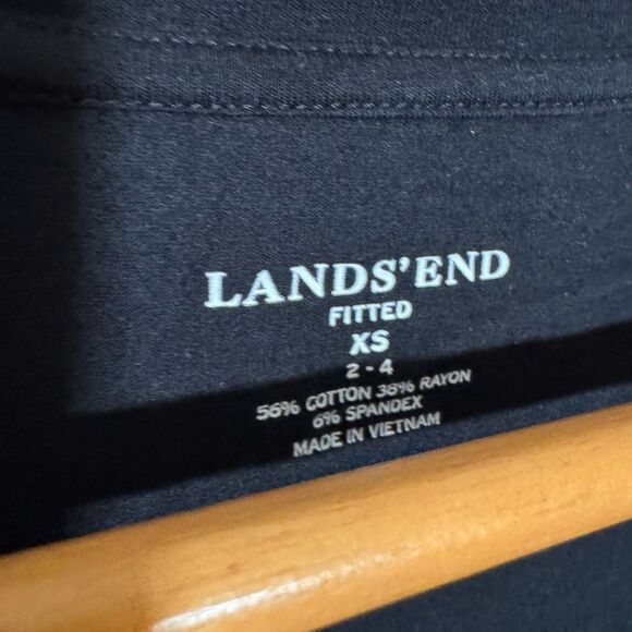 Set of 2 Lands’ End Fitted Scoop Neck L/S Tops Size XS EUC - Picture 5 of 7